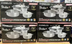 Quality 6pcs Polished Aluminium Pot.
