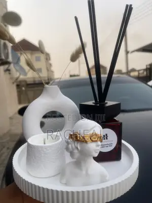 Luxury Home Fragrance Decor Gift Set | Reed Diffuser, Candle Vase