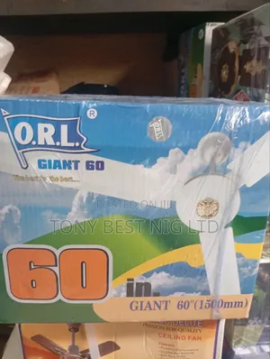 Orl Giant 60 "Inches Ceiling Fan Copper Coil One Year Warranty