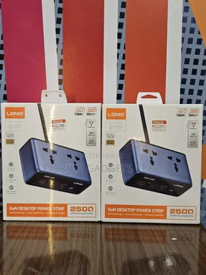 Ldnio 45w Gan Desktop Power Strip Extension Box