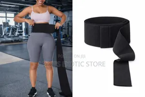 Elastic Waist Trainer Tummy Wrap Belt – Adjustable Compression Shaper