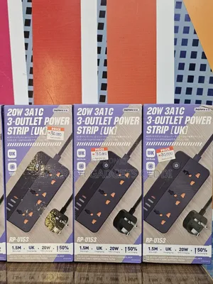 20w 3-Outlet Travel Power Strip With Usb-C Usb-A