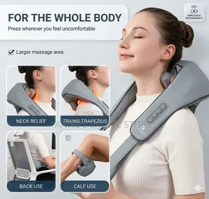 Wireless Electric Neck Shoulder Massager With Heat – Rechargeable