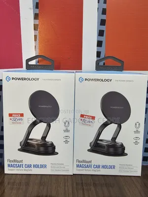 Powerology Magsafe Car Phone Mount and Holder for Dashboard