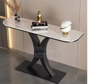 Marble Top Vanity Console Table