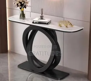 Marble Top Vanity Console Table
