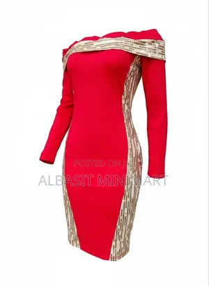 Simple Classy Fitted Red Gown