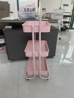 3-Tier Rolling Storage Trolley Cart With Wheels