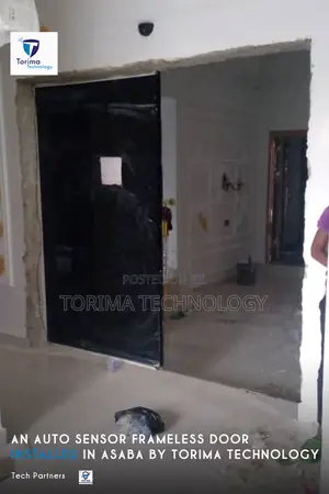Automatic Frameless Sensor Door Installation