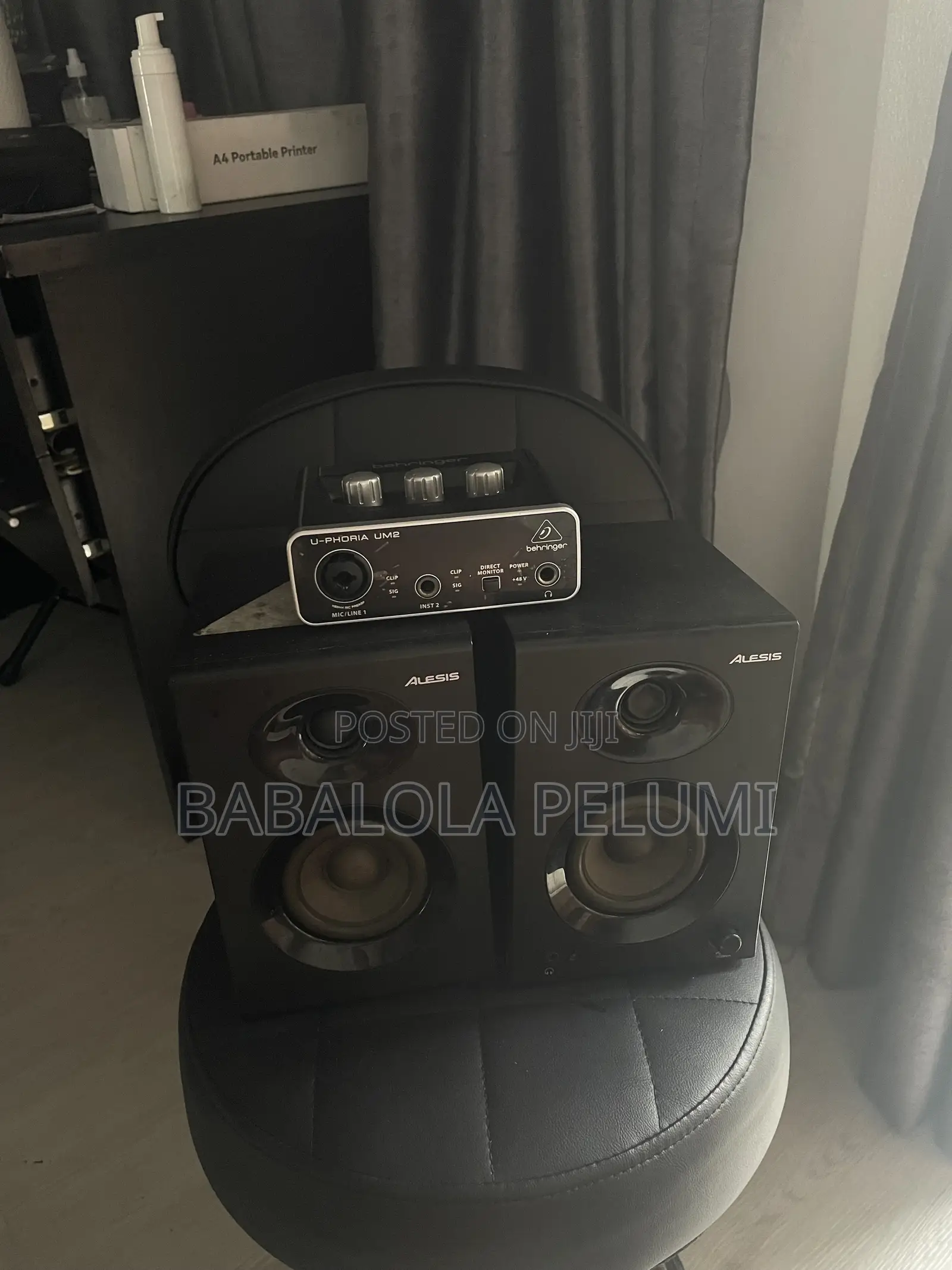 Complete Recording Setup Interface, Speakers,Cables With Free Mic