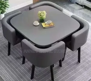 Cube Elite 4-Seater Space-Saving Dining
Table Set With Chairs