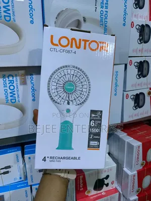 Lontor 4"Mini Rechargeable Multifunction Fan CTL-Cf087-4, Mini Fan