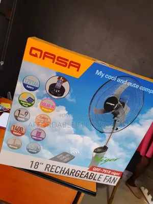 Qasa 18inch High Speed Rechargeable Standing Fan