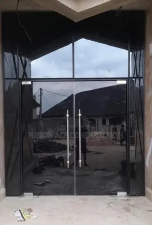 Glass Double Leaf Door in Various Colors and Designs