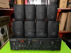 Bluetooth Amplifier With 8 Wall Speakers