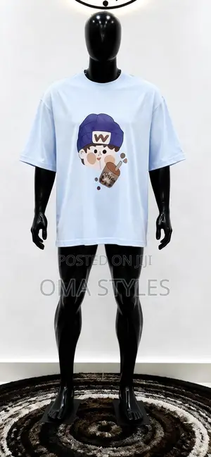 Cute Bubble Tea Cartoon Graphic Unisex 100% Cotton T-Shirt