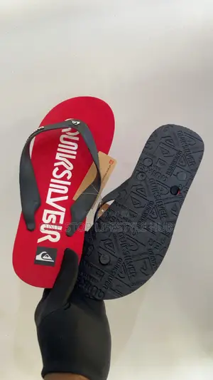 Brand New Quiksilver Molokai Flip-Flops – Red/Black Men's Sandals