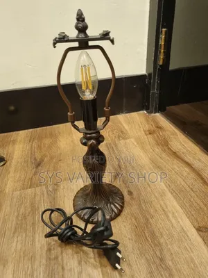 Antique Ornate Lamps With Electric Bulb