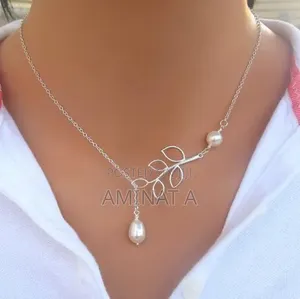 Bead Silver Stainless Steel Necklace