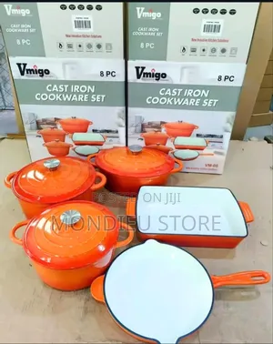 8pc Iron Cast Cookware Set