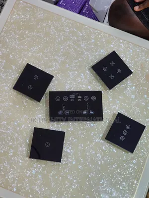 Luxury Smart Touch Switches Sockets | Premium Glass Panel | Black