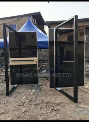 Black Pivot Door 1200 by 2100 “”