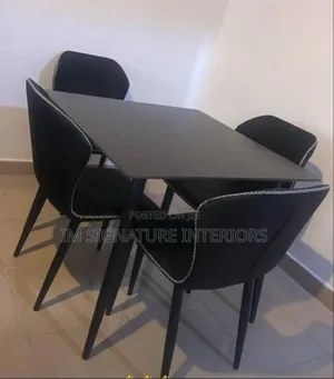 Four Seater Marble Top Dinning Set Luxury Edition