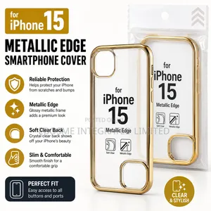 iPhone 15 Smart Phone Cover Metallic Edge