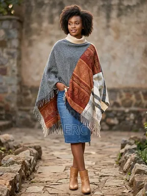 Elegant Bohemian Poncho Wrap