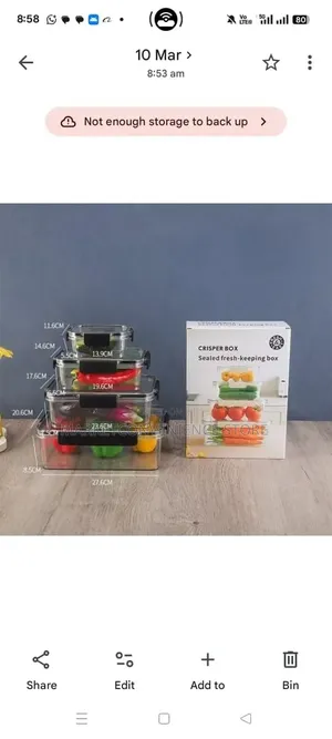 Quality 4 in 1 Acrylic Storage Containers