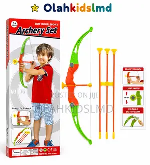 Outdoor Archery Set – Bow, 3 Suction Arrows, Foldable, Ages 3+