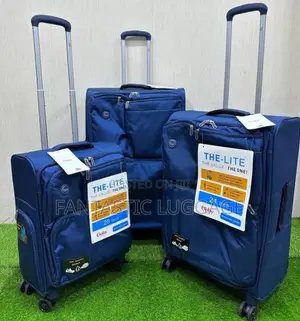 Premium Lightweight Fabric Luggage Set – 3pcs Travel Suitcase