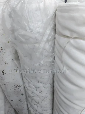 Silver and White Italian Voile