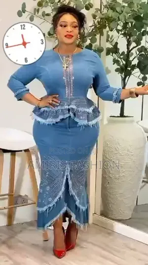 Beautiful Turkey Luxury Two-Piece Denim Skirt