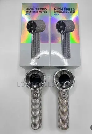 S5 Diamond-Studded Handheld Turbo Fan