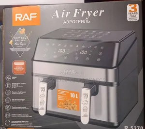 Raf 5l + 5l Dual Window Digital Screen Multipurpose Healthy Air Fryer