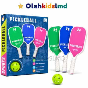 Kids Pickleball Paddle Set – 3 Paddles + Ball, TPR Soft Edge