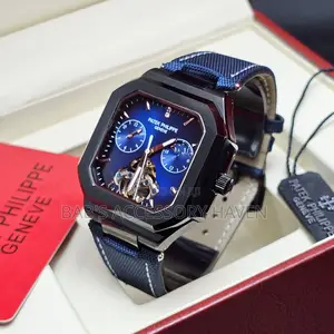 Patek Philippe Jeans Leather Watch Automatic