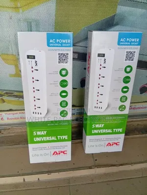 New Apc Protection Guard 5 Way Universal Type Ac Power Socket