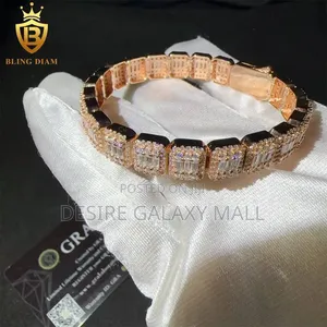 VVS Moissanite Diamond Square Bracelet in Store 