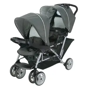 Graco Duoglider Click Connect Double Stroller, Grey