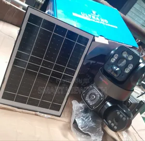 V380 Triple Lens PTZ Solar Camera With Free Gift Inside