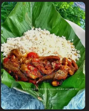 Benin Pepper Rice (Izoko) and Ofada Rice With Assorted Meat - Lekki