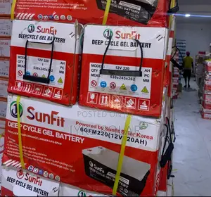 220ah 12v Sunfit Deep Cycle Gel Battery