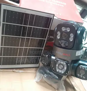 V380 Triple Lens PTZ Solar Camera With Free Gift Inside