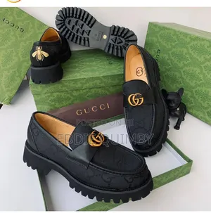 Brand New Gucci Men's Chunky Lug-Sole Loafers