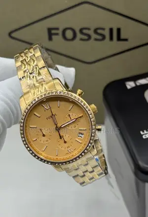 Fossil Quality Luxury Female Chain Wristwatch