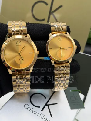 Ck(Calvin Klein) Stainless Steel, Couples Chain Watch,