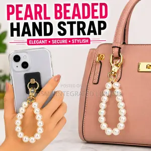 Pearl Beaded Phone Hand Strap