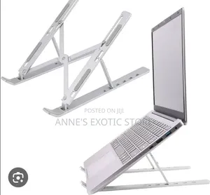 Adjustable Foldable Aluminum Laptop Stand – Portable Laptop Riser